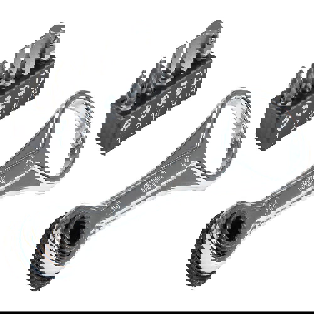 Ratchets; Tool Type: Ratchet Set ; Head Shape: Round ; Head Style: Fixed ; Material: Steel ; Overall Length (Inch): 4.33 ; Insulated: No